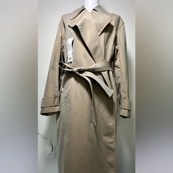 Uniqlo U *NWT* Elegant Tan Women's Trench Coat - Picture 6 of 13
